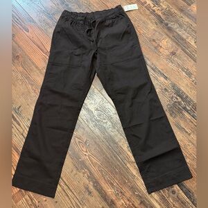 NWT Duluth Trading Co Women’s Dobby Pull-On Pants, Size 8/Regular, Dark Brown